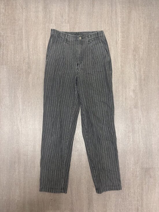 Liz Claiborne Denim - Vintage 90s Lizwear Liz Claiborne Gray Pinstripe High Rise Straight Leg Jeans 8